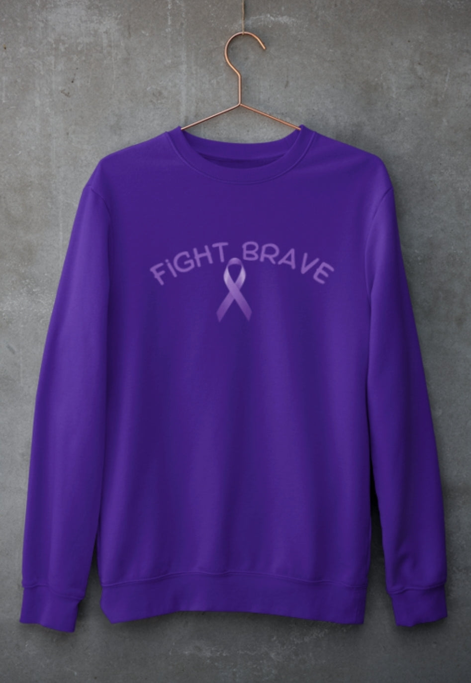 Sweatshirt Fight Brave (Puff Letter)