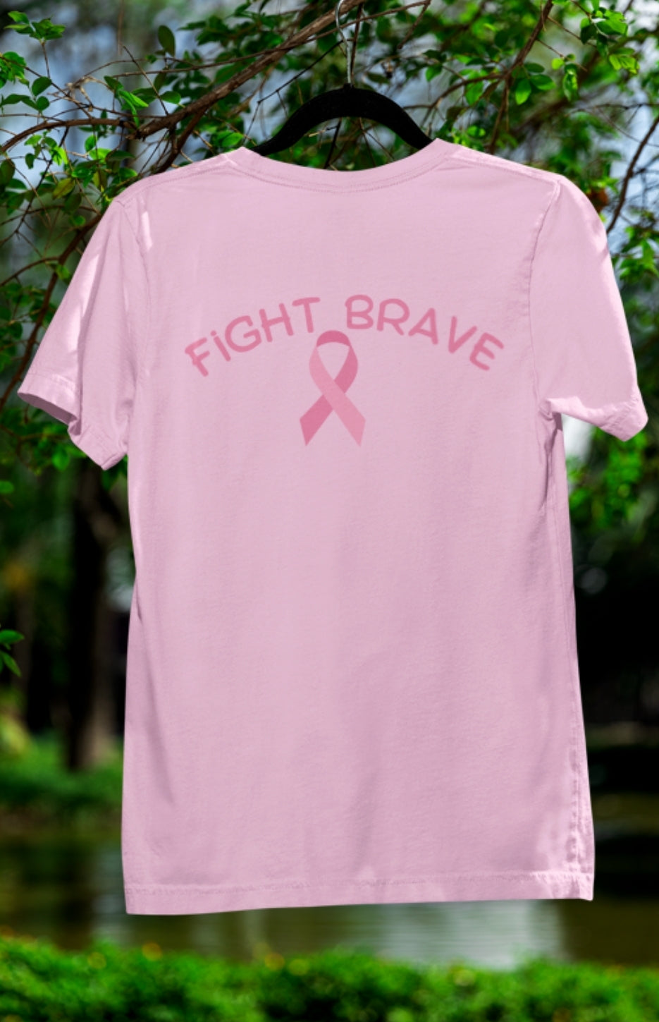 Fight Brave Tee(Puff lettering)