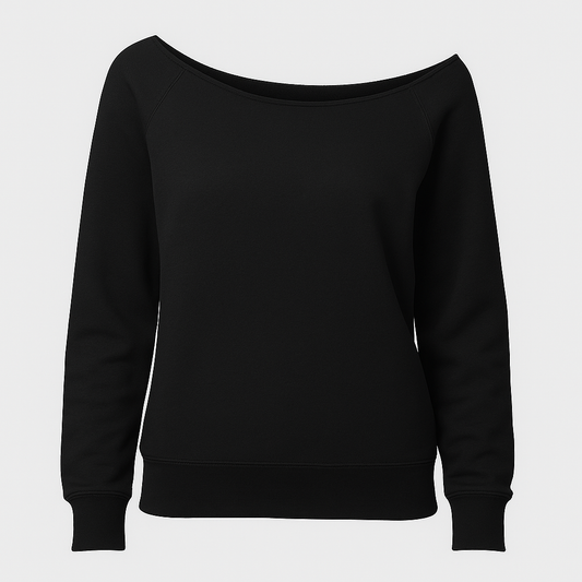 Custom Off Shoulder Sweatshirt