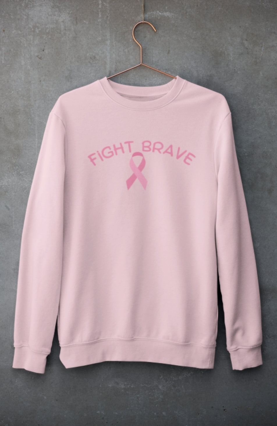 Sweatshirt Fight Brave (Puff Letter)